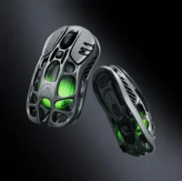 ماوس گیمینگ بی سیم برند gravastar مدل  GravaStar Mercury M1 Pro - متال خاکستری