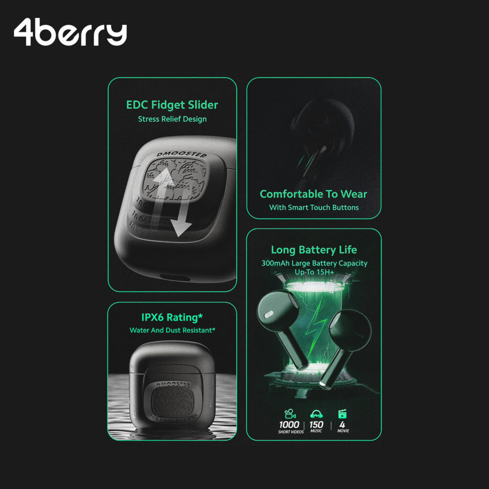 هدفون بلوتوثی فوربری مدل Dmooster D02 - Image 9