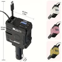 فندکی 4 کاره از برند WO با کابل جمع شونده