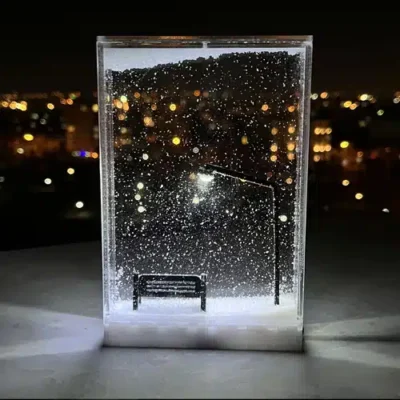 آباژور برفی