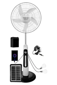 پنکه خورشیدی شارژی 16 اینچ FUZHAO مدل CC323